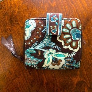Vera Bradley JAVA BLUE Square Fold Wallet